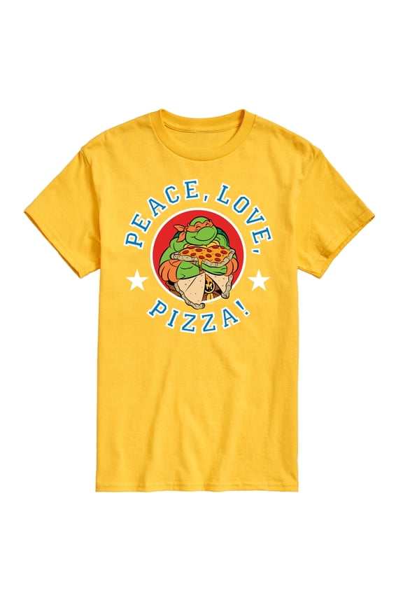 - Peace Love Pizza - Men's Short Sleeve Graphic T-Shirt