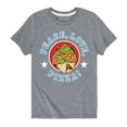 thumbnail image 1 of Teenage Mutant Ninja Turtles - Peace Love Pizza - Toddler And Youth Short Sleeve Graphic T-Shirt, 1 of 5