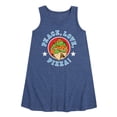 thumbnail image 1 of Teenage Mutant Ninja Turtles - Peace Love Pizza - Toddler & Youth Girls A-line Dress, 1 of 5