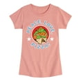 thumbnail image 1 of Teenage Mutant Ninja Turtles - Peace Love Pizza - Toddler & Youth Girls Short Sleeve Tee, 1 of 5