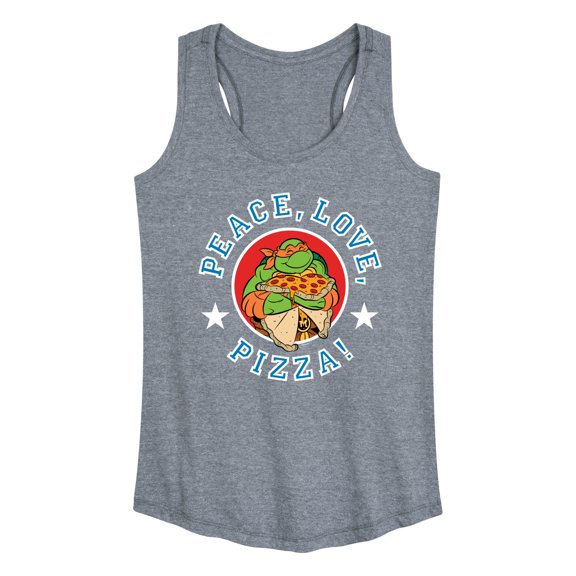 Teenage Mutant Ninja Turtles - Peace Love Pizza - Women's Racerback Tank Top