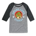 thumbnail image 1 of Teenage Mutant Ninja Turtles - Peace Love Pizza - Youth Raglan Tee, 1 of 3