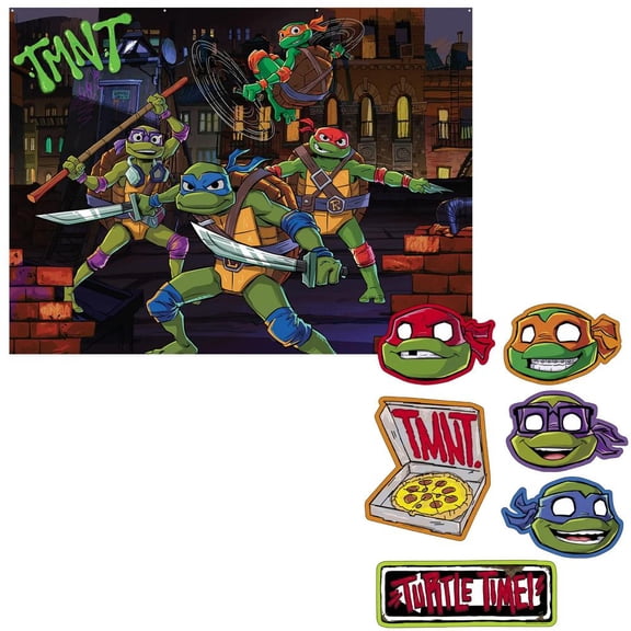 Teenage Mutant Ninja Turtles Photo Booth Decorating Kit 7 pc