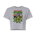 thumbnail image 1 of Teenage Mutant Ninja Turtles - Pixel Gaming Group - Juniors Cropped Cotton Blend T-Shirt, 1 of 5
