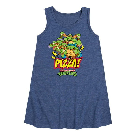 Teenage Mutant Ninja Turtles - Pizza - Girls Aline Dress