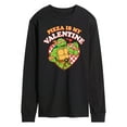 thumbnail image 1 of Teenage Mutant Ninja Turtles - Pizza Is My Valentine - Men's Long Sleeve T-Shirt, 1 of 4