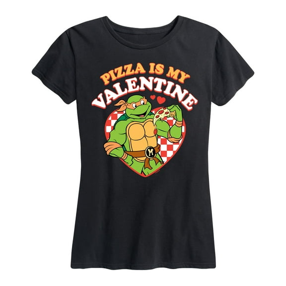 Teenage Mutant Ninja Turtles - Pizza Is My Valentine - Women's Short Sleeve Graphic T-Shirt