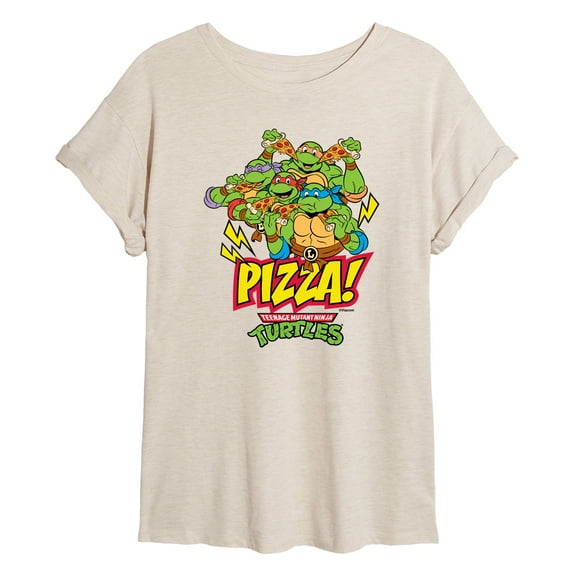 Teenage Mutant Ninja Turtles - Pizza- Juniors Ideal Flowy Muscle T-Shirt