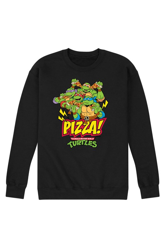 - Pizza - Men's Long Sleeve Crew Neck Fleece