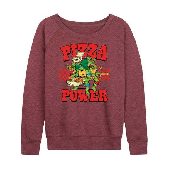 Teenage Mutant Ninja Turtles - Pizza Power - Women's Lightweight French Terry Long Sleeve Shirt