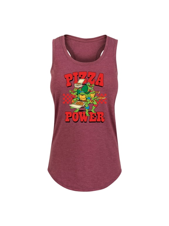 - Pizza Power Women's Graphic Racerback Tank