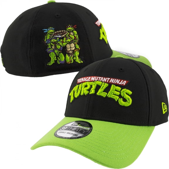 Teenage Mutant Ninja Turtles Pizza Time New Era 39Thirty Fitted Hat-Large/XLarge
