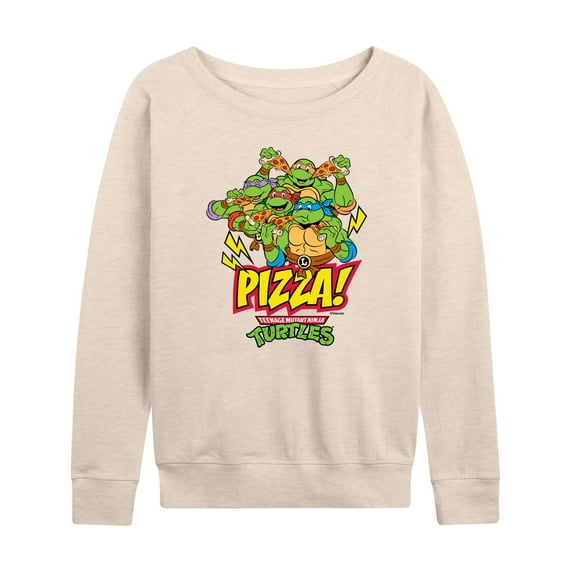 Teenage Mutant Ninja Turtles - Pizza - Women's Lightweight French Terry Long Sleeve Shirt