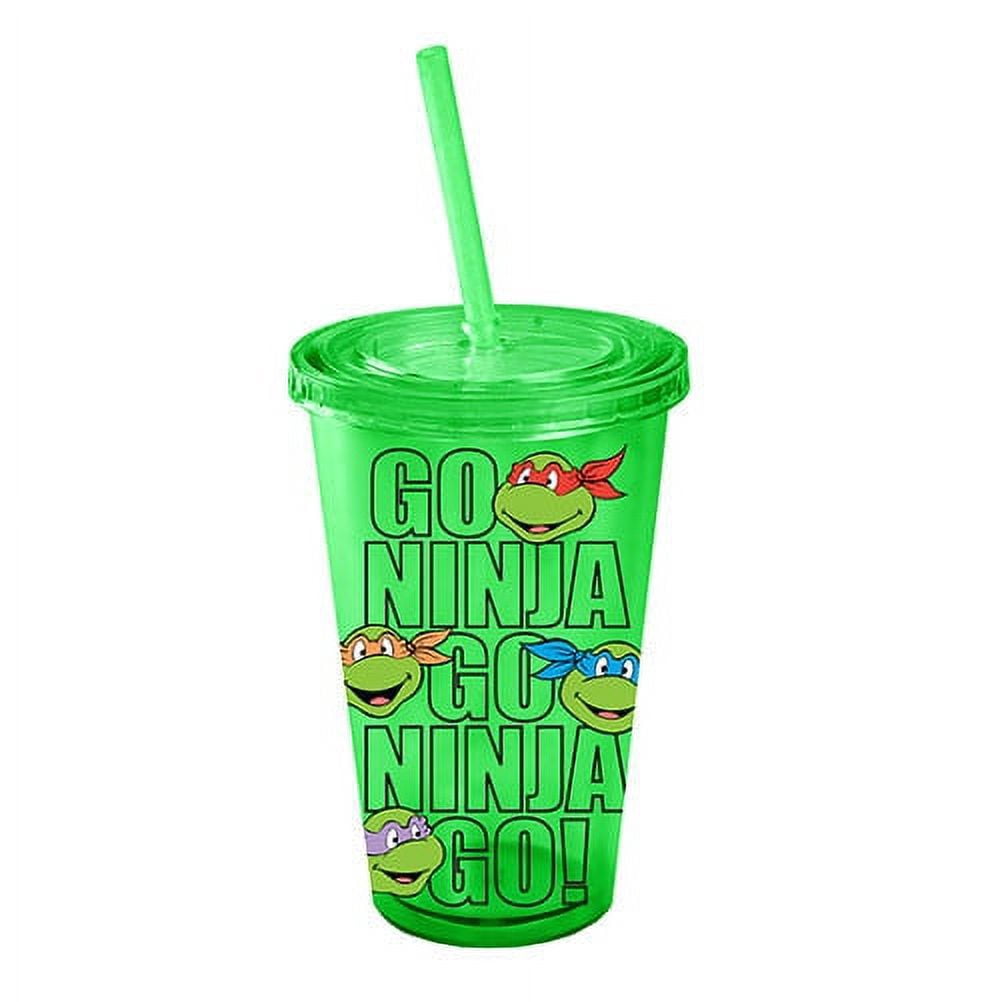 Teenage Mutant Ninja Turtles: Go Ninja Go: 16 oz. Plastic Cold Cup with Lid &