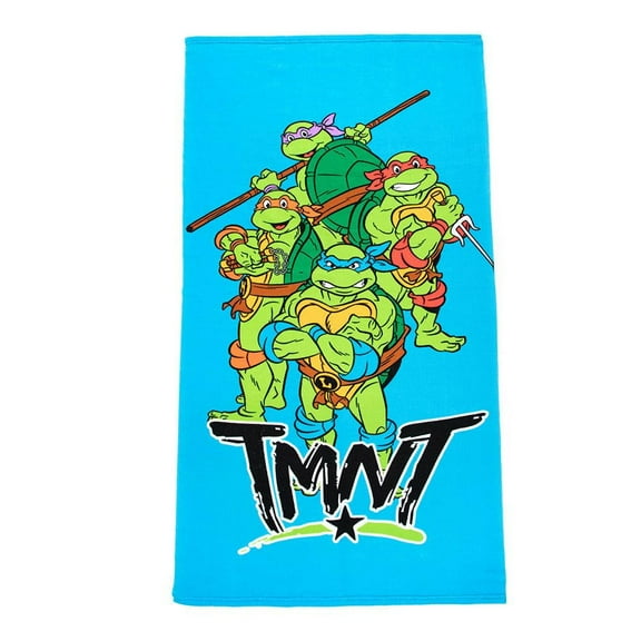 Teenage Mutant Ninja Turtles Polyester Beach Towel, Blue