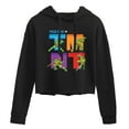 thumbnail image 1 of Teenage Mutant Ninja Turtles - Press Start Grid  - Juniors Cropped Pullover Hoodie, 1 of 5