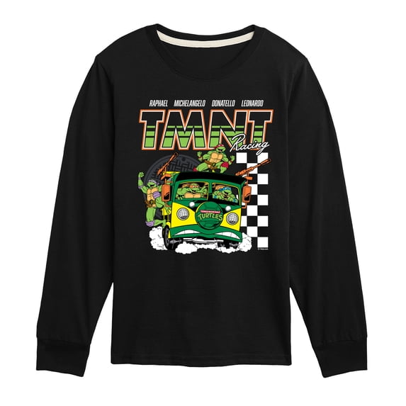 Teenage Mutant Ninja Turtles - Racing - Youth Boys Long Sleeve Graphic T-Shirt
