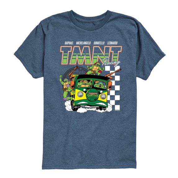 Teenage Mutant Ninja Turtles - Racing - Youth Boys Short Sleeve Graphic T-Shirt