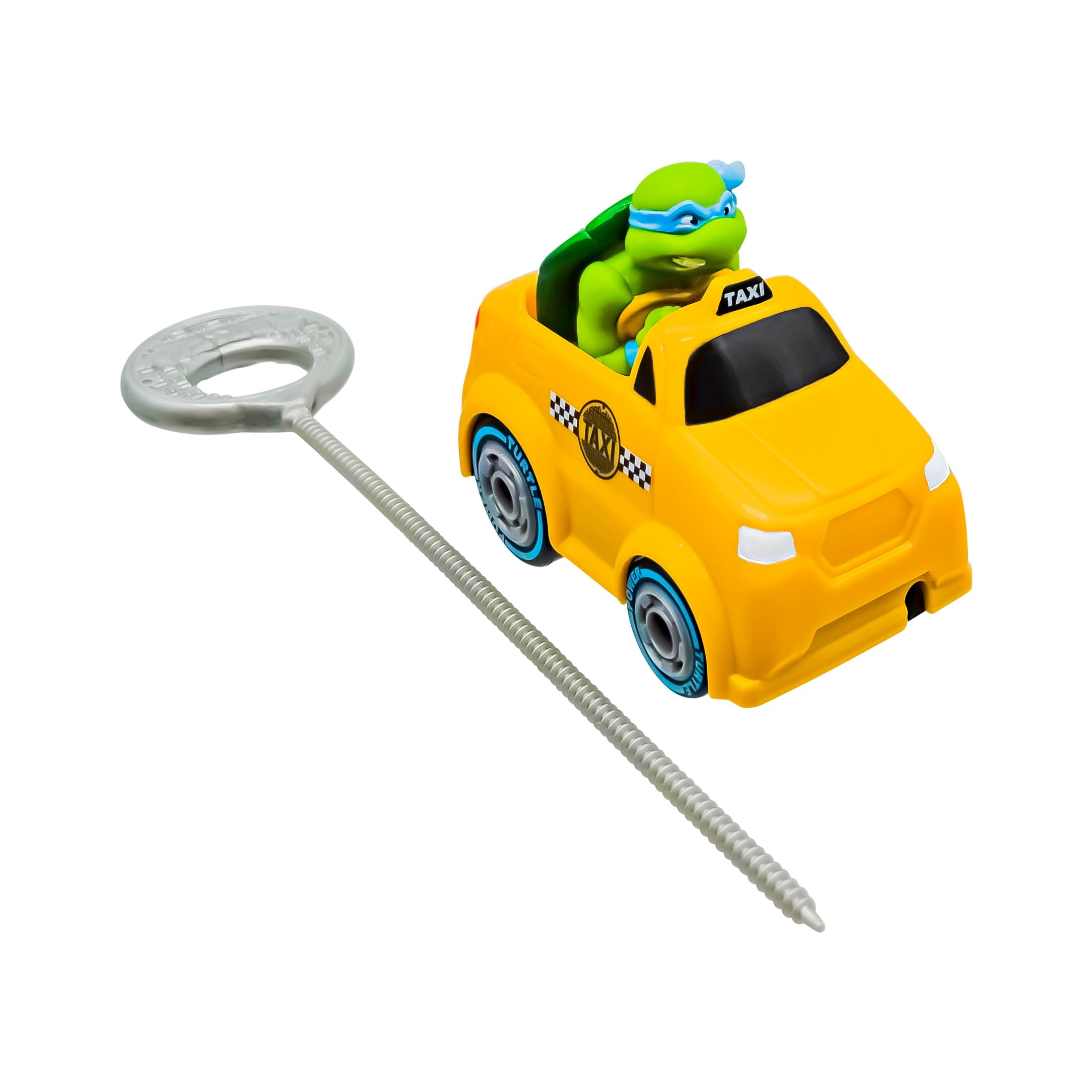 TMNT Rad Rip Racer Leonardo, Yellow - Collectible Racing Toy with