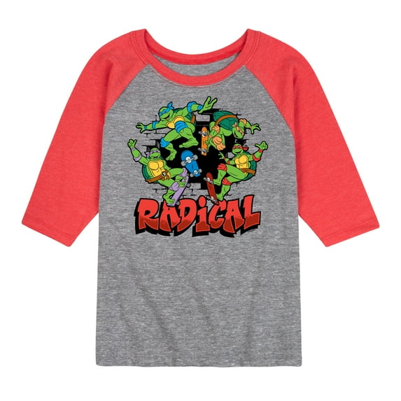 Teenage Mutant Ninja Turtles - Radical Group - Toddler & Youth Raglan Graphic T-Shirt
