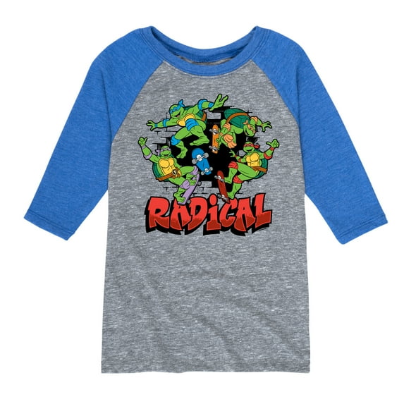 Teenage Mutant Ninja Turtles - Radical Group - Toddler & Youth Raglan Graphic T-Shirt