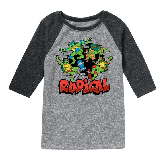 Teenage Mutant Ninja Turtles - Radical Group - Toddler & Youth Raglan Graphic T-Shirt