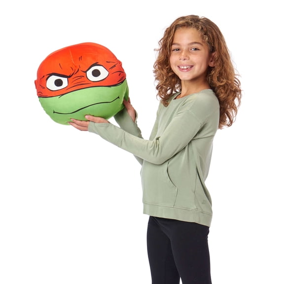 Teenage Mutant Ninja Turtles Ralph Nickeloden Kids Round Cloud Pillow, 11 inches
