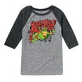 thumbnail image 1 of Teenage Mutant Ninja Turtles - Raph - Toddler & Youth Raglan Graphic T-Shirt, 1 of 4