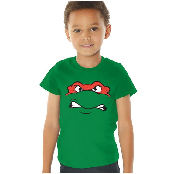 Teenage Mutant Ninja Turtles Raphael Angry Kids T Shirt (2) for Toddler Boys and Girls, Kelly Green
