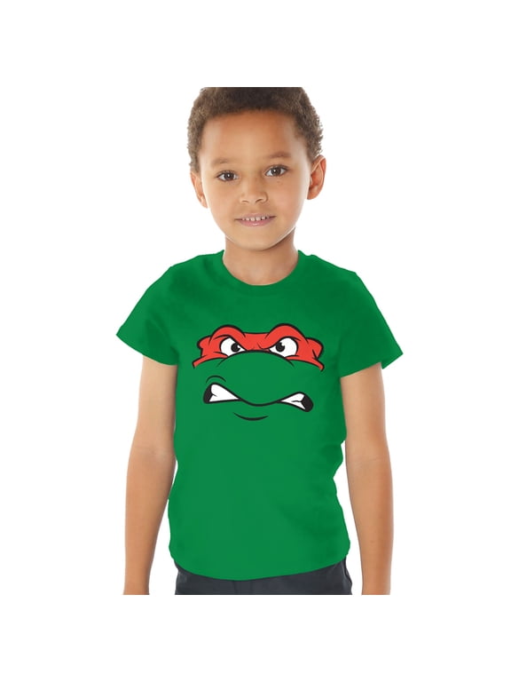 Raphael Angry Kids T Shirt (4) for Toddler Boys and Girls, Kelly Green