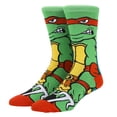 thumbnail image 1 of Teenage Mutant Ninja Turtles Raphael Animigos Men's Crew Socks, 1 of 5