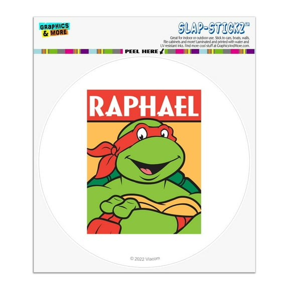 Teenage Mutant Ninja Turtles Raphael Automotive Car Window Locker Circle Bumper Sticker