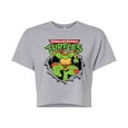 thumbnail image 1 of Teenage Mutant Ninja Turtles - Raphael Breaking Through Shirt - Juniors Cropped Cotton Blend T-Shirt, 1 of 5
