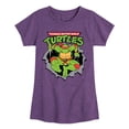 thumbnail image 1 of Teenage Mutant Ninja Turtles  - Raphael Breaking Through Shirt  - Toddler & Youth Girls Short Sleeve Graphic T-Shirt, 1 of 5