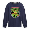 thumbnail image 1 of Teenage Mutant Ninja Turtles - Raphael Breaking Through Shirt - Toddler & Youth Long Sleeve Graphic T-Shirt, 1 of 5