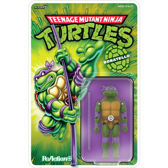 Super7 - Teenage Mutant Ninja Turtles - ReAction+ Wv1 - Donatello (TMNT)