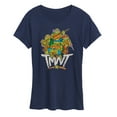 thumbnail image 1 of Teenage Mutant Ninja Turtles - Rebel Road Group - Women's Short Sleeve Graphic T-Shirt, 1 of 5