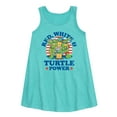 thumbnail image 1 of Teenage Mutant Ninja Turtles - Red White Turtle Power - Toddler & Youth Girls A-line Dress, 1 of 4