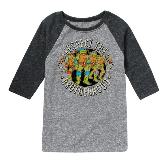 Teenage Mutant Ninja Turtles - Respect The Brotherhood - Toddler & Youth Raglan Graphic Tee