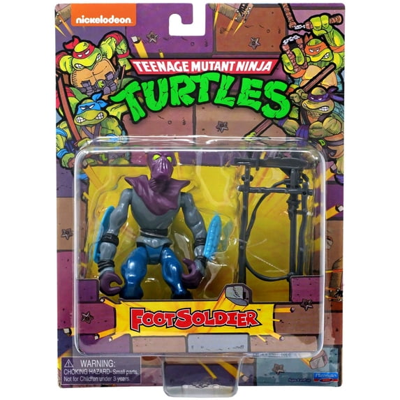Teenage Mutant Ninja Turtles Retro Foot Soldier Action Figure (Villains Mutant Module)