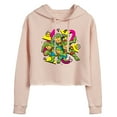 thumbnail image 1 of Teenage Mutant Ninja Turtles - Retro Character Group - Juniors Cropped Pullover Hoodie, 1 of 5