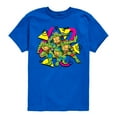 thumbnail image 1 of Teenage Mutant Ninja Turtles - Retro Character Group - Toddler & Youth Short Sleeve Graphic T-Shirt, 1 of 5