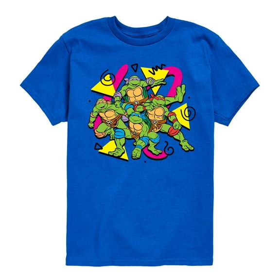 Teenage Mutant Ninja Turtles - Retro Character Group - Toddler & Youth Short Sleeve Graphic T-Shirt
