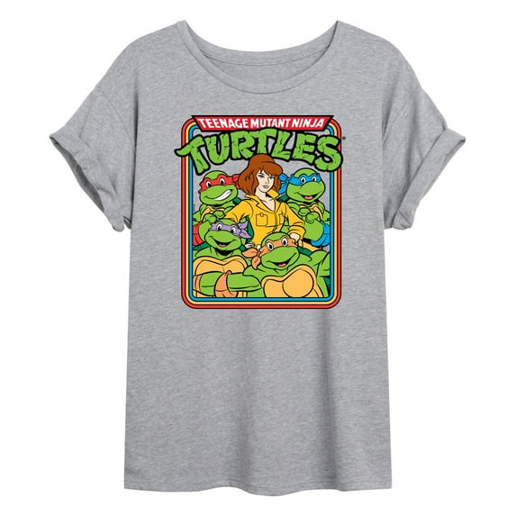 Teenage Mutant Ninja Turtles - Retro Group April - Women's Oversized T-Shirt