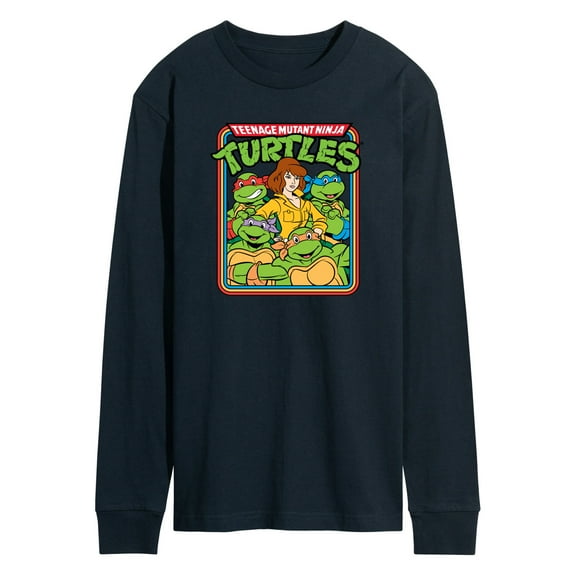 Teenage Mutant Ninja Turtles - Retro Group April - Men's Long Sleeve T-Shirt
