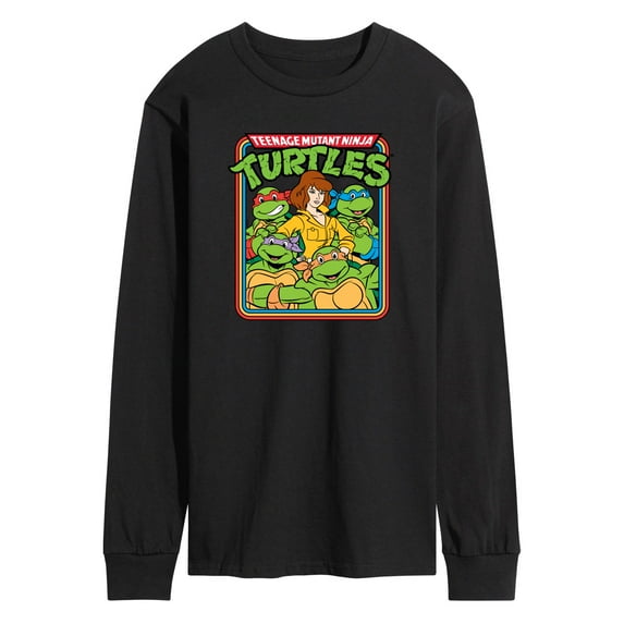 Teenage Mutant Ninja Turtles - Retro Group April - Men's Long Sleeve T-Shirt