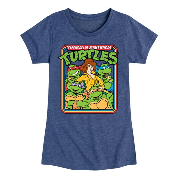 Teenage Mutant Ninja Turtles - Retro Group April - Toddler & Youth Girls Short Sleeve Graphic T-Shirt