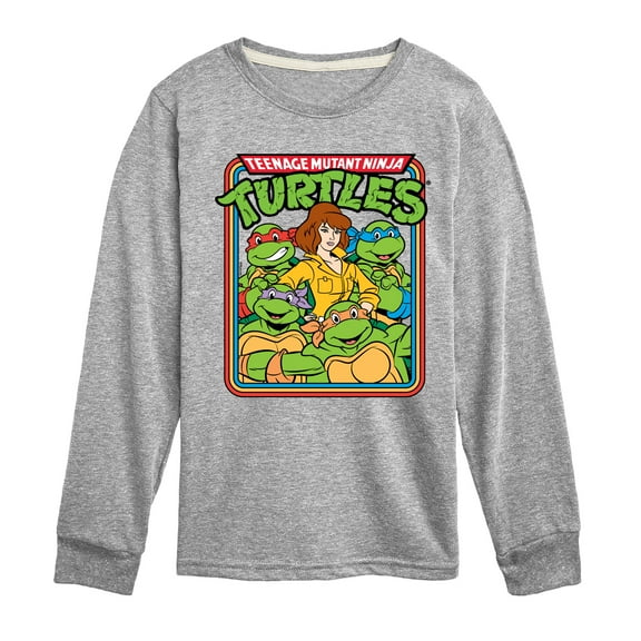 Teenage Mutant Ninja Turtles - Retro Group April - Toddler & Youth Long Sleeve Graphic T-Shirt