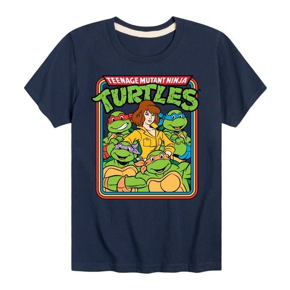 Teenage Mutant Ninja Turtles - Retro Group April - Toddler & Youth Short Sleeve Graphic T-Shirt