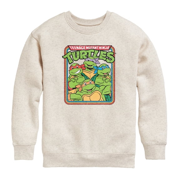 Teenage Mutant Ninja Turtles - Retro Group - Toddler Boys Fleece Crew Sweatshirt